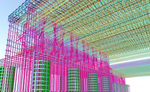 Different types of parts are color coded.