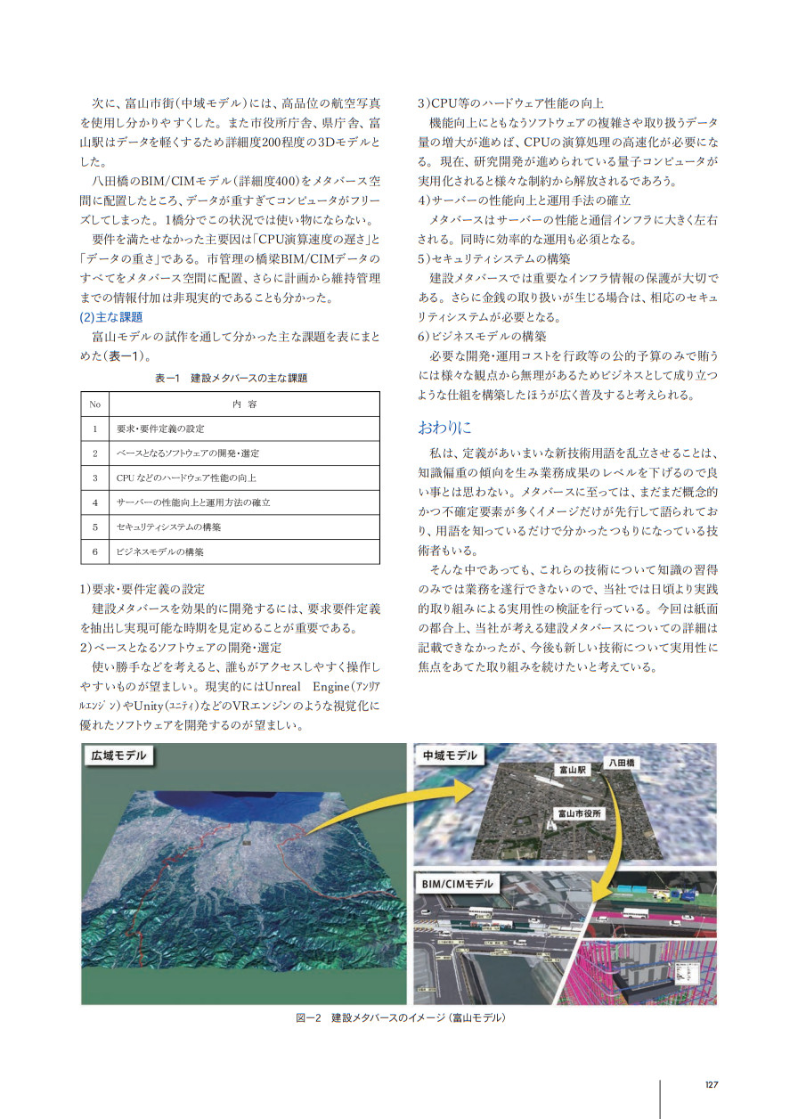 総合土木技術誌『土木施工』2023年5月号 上田有利 寄稿記事