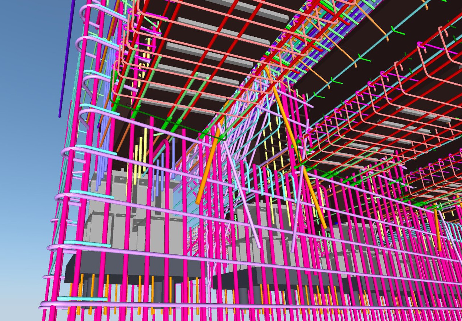 配筋モデル：各部品を細部に渡り把握。